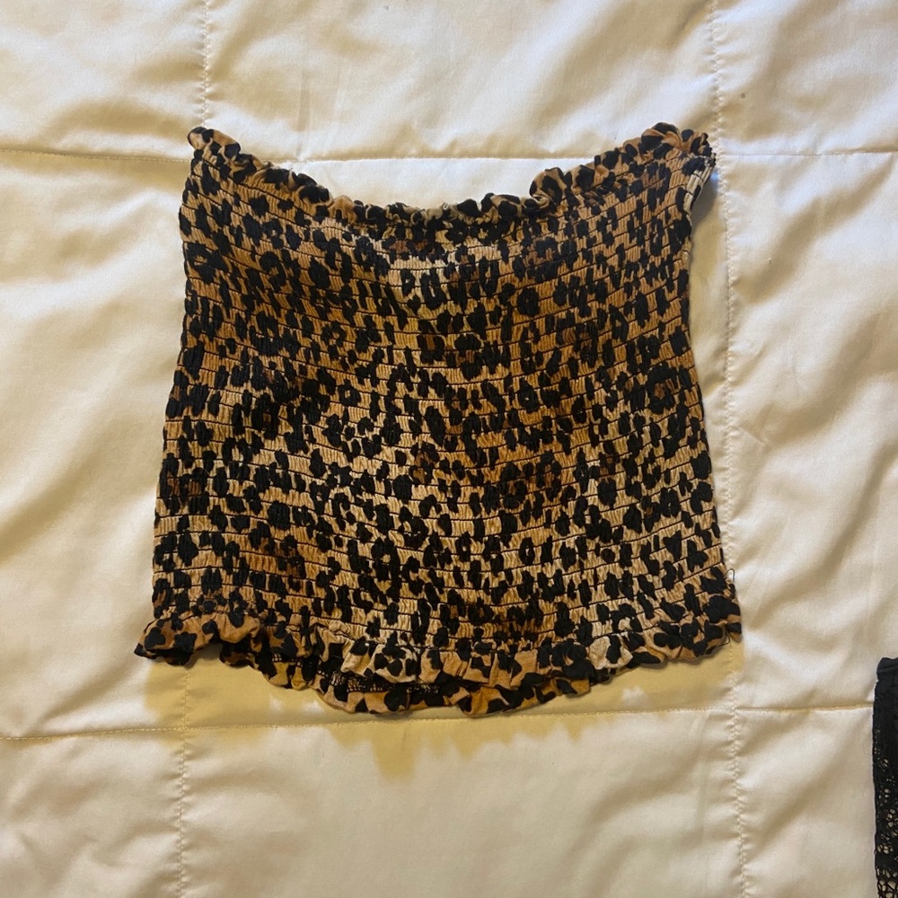 Cheetah tube top